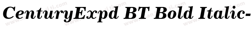 CenturyExpd BT Bold Italic字体转换